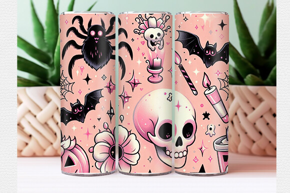 Halloween Tumbler Wrap Graphic by Lazy Craft · Creative Fabrica