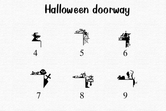 Halloween Doorway Font PNG with transparent background - Preview 3