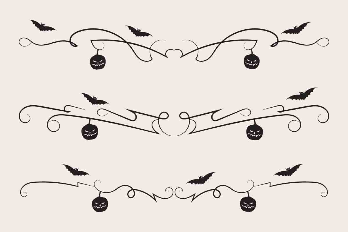 Halloween Flourish Dividers
