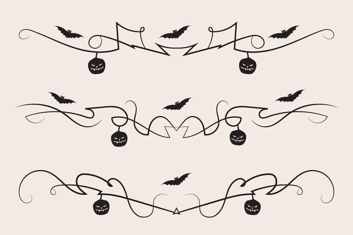 Halloween Flourish Dividers