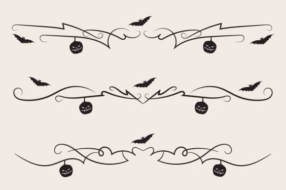 Halloween Flourish Dividers
