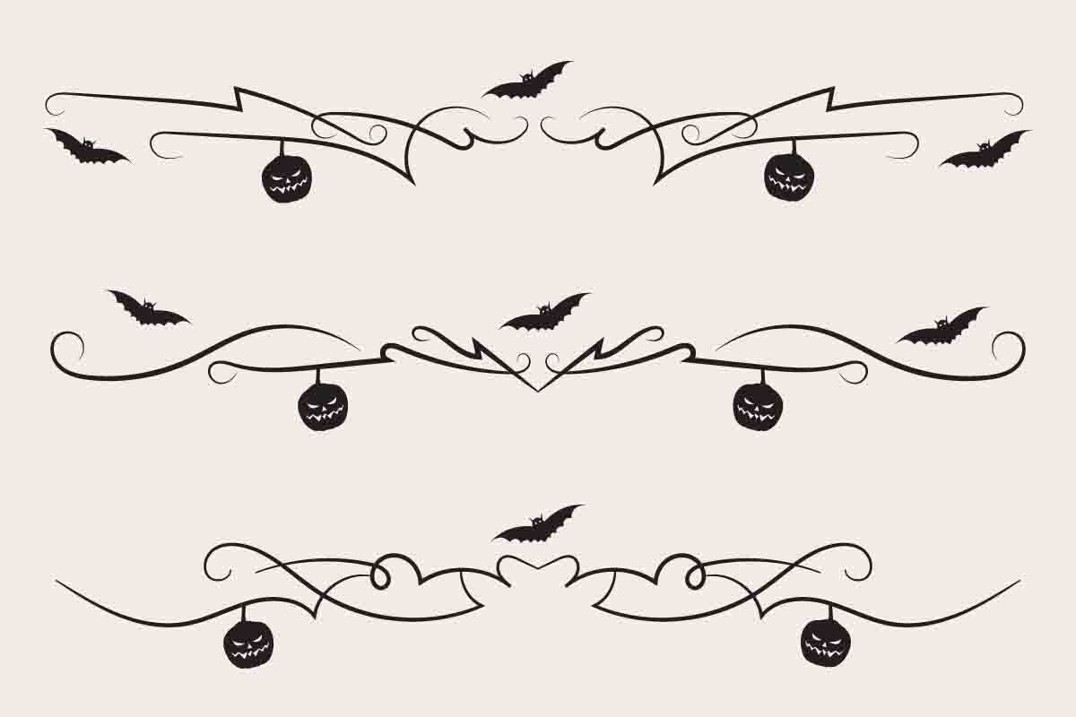 Halloween Flourish Dividers