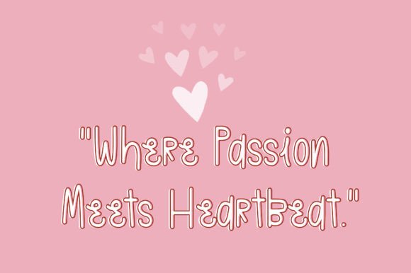 Heart Beat Font Font - Preview 2