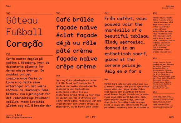 Monoflex Font PNG with transparent background - Preview 3