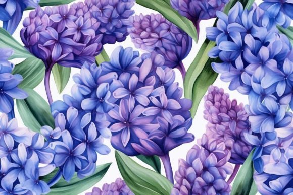 Blue and Purple Petal Pattern