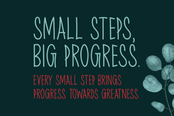Small Steps Font PNG with transparent background - Preview 2