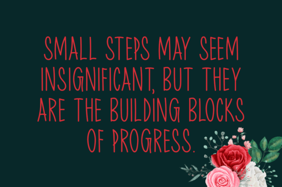 Small Steps Font PNG with transparent background - Preview 3