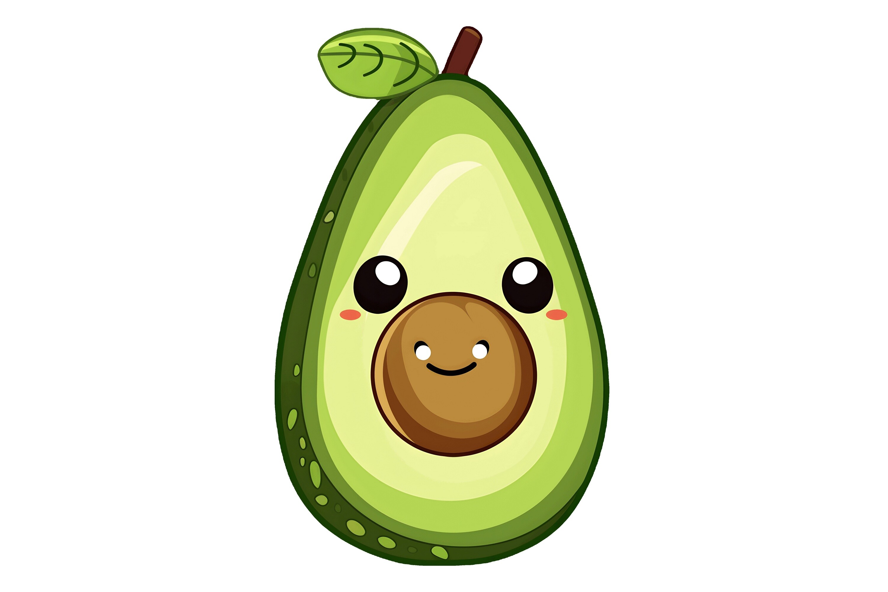 Kawaii Avocado Clipart Graphic by Forhadx5 · Creative Fabrica