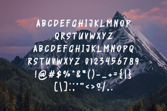 Brush Type Font - Preview 1