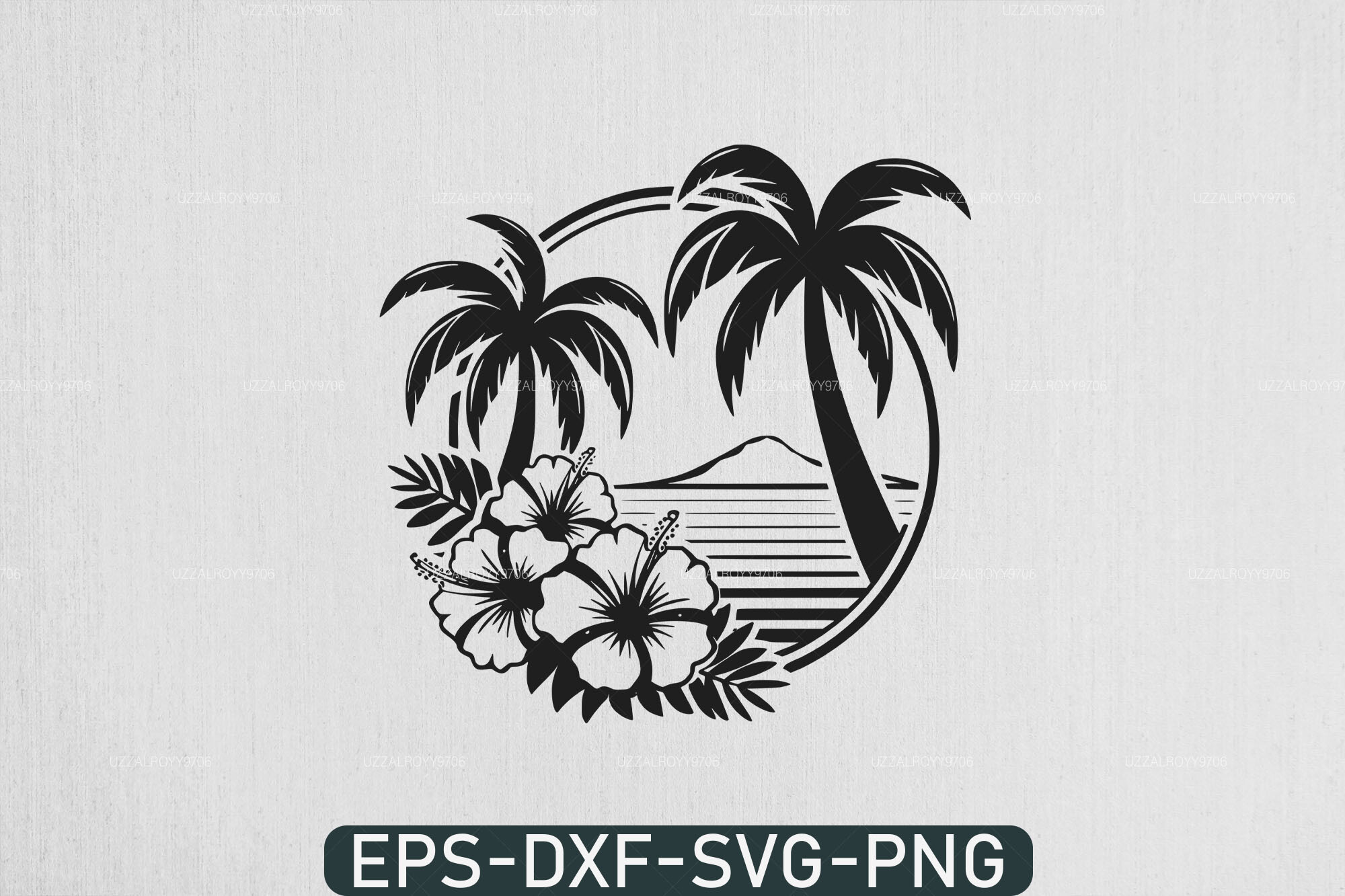 Beach Scene Svg , Sunset Beach Svg Graphic by uzzalroyy9706 · Creative ...