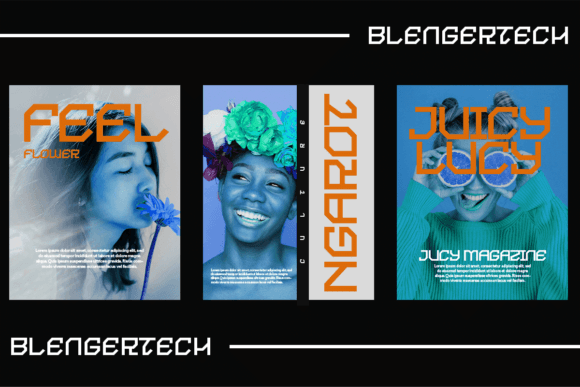 Blenger Tech Font - Preview 3
