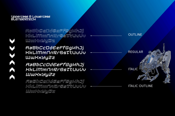 Blenger Tech Font - Preview 5