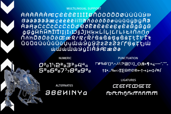 Blenger Tech Font - Preview 6