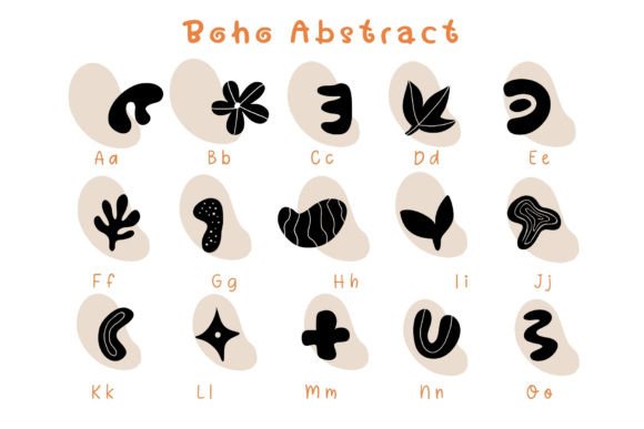 Boho Abstract Font - Preview 1