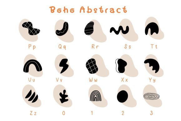 Boho Abstract Font - Preview 2