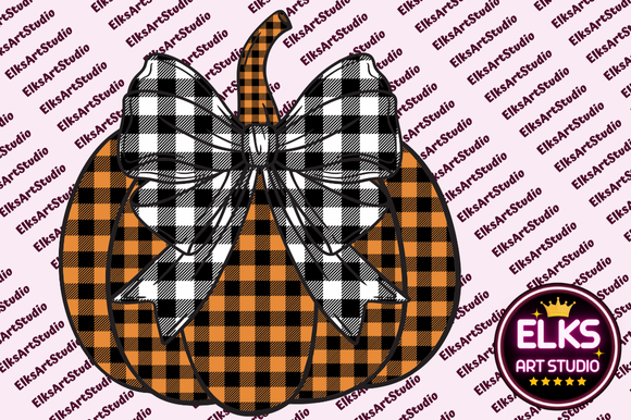 Bow Halloween Pumpkin PNG Graphic by ElksArtStudio · Creative Fabrica