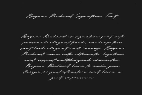 Bryan Richard Font - Preview 1