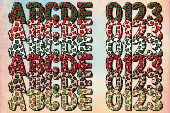 Christmas Leopard Font - Preview 1