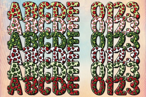 Christmas Leopard Font - Preview 1