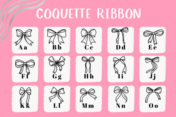 Coquette Ribbon Font - Preview 1