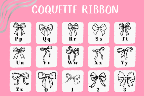 Coquette Ribbon Font - Preview 2