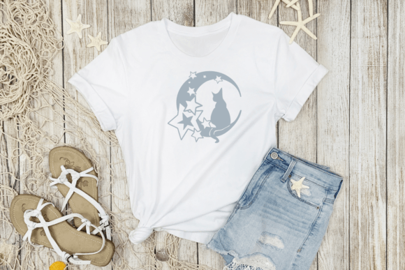 Cute Cat and Moon Font - Preview 4