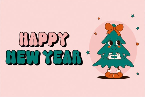 Groovy Christmas Font - Preview 1