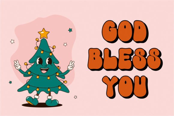 Groovy Christmas Font - Preview 4