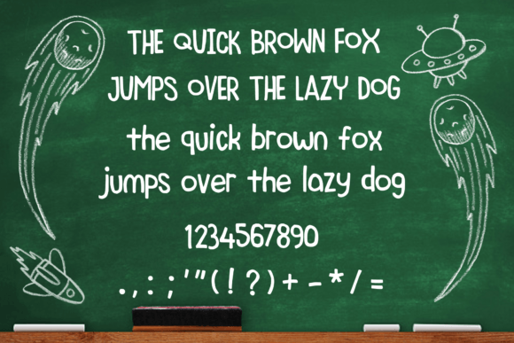 Green Board Font - Preview 4