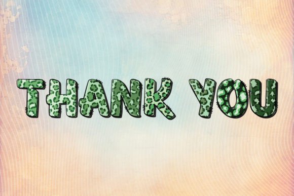 Green Leopard Font - Preview 3