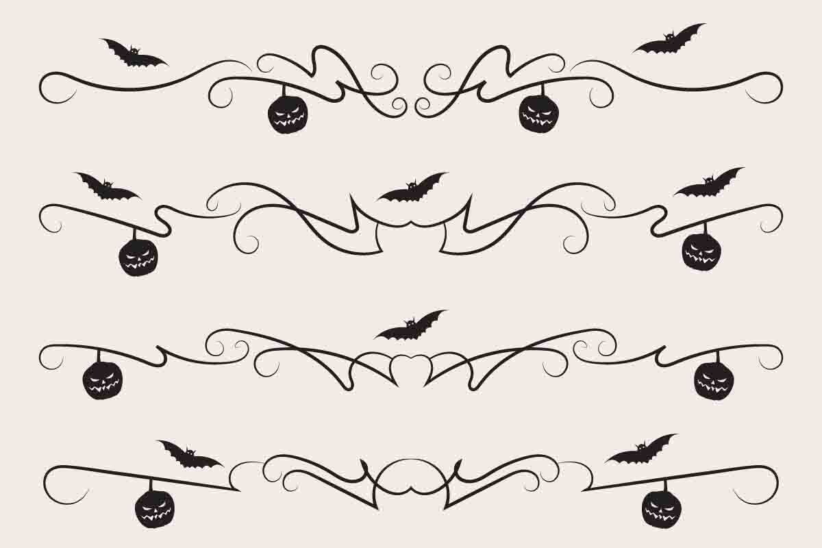 Halloween Flourish Dividers