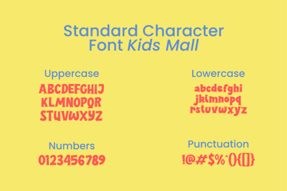 Kids Mall Font PNG with transparent background - Preview 1