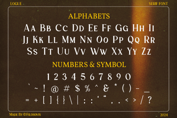 Logue Font PNG with transparent background - Preview 1