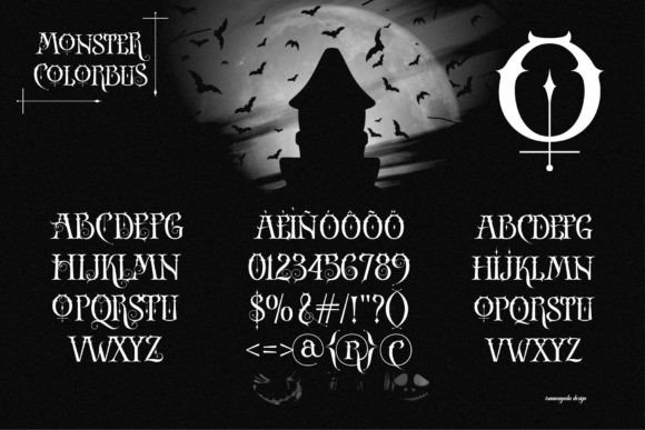 Monster Colorbus Font PNG with transparent background - Preview 3