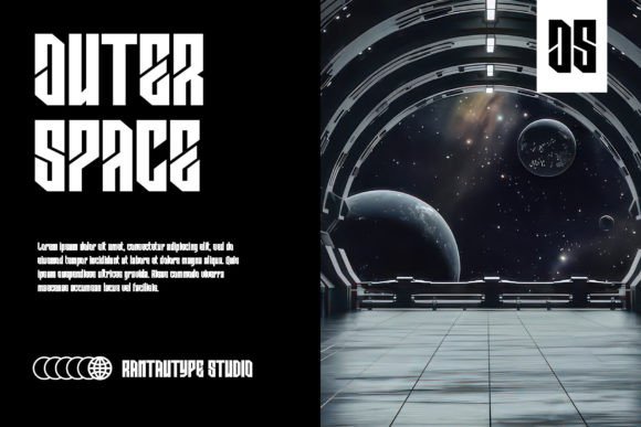 Outerion Font PNG with transparent background - Preview 1