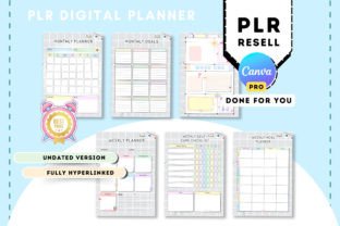 PLR Pastel Undated Digital Planner Canva Graphic by Tas Creative Studio ...