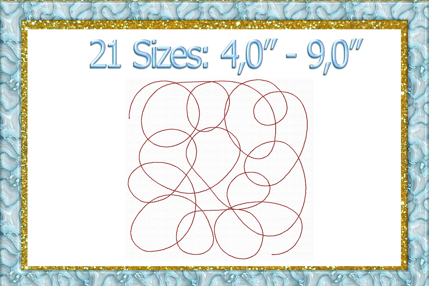 Quilting Swirls Embroidery Design