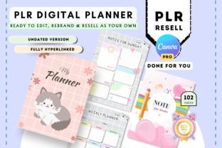 Resell Cute Undated Digital Planner Graphic by Tas Creative Studio ...