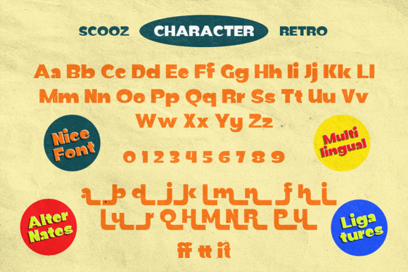 Scooz Font PNG with transparent background - Preview 1