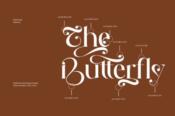 Sillena Font PNG with transparent background - Preview 6