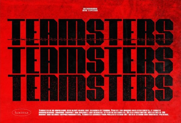 Teamsters Sans Serif Font By Luxima Creative