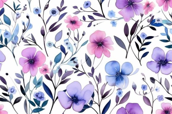 Tile Floral Motifs Pattern Design