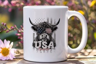 American Flag Highland Cow PNG Graphic by ThngphakJSC · Creative Fabrica