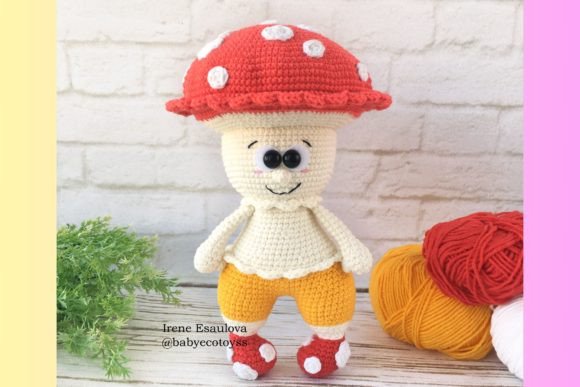 Amigurumi Mushroom Jack Fly Agaric Toy