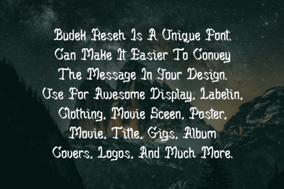 Budek Reseh Font - Preview 2