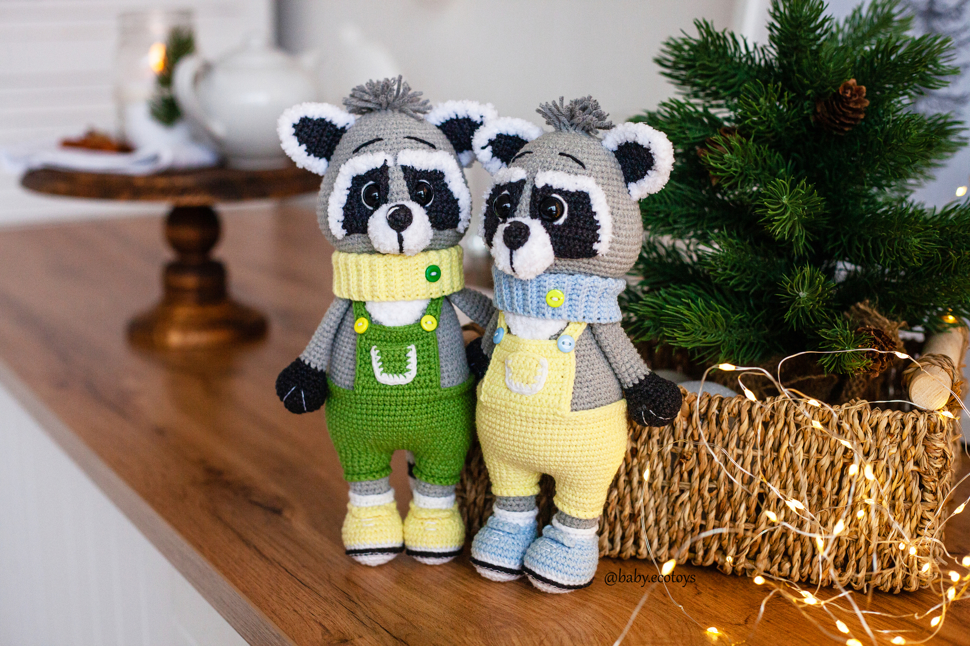 CROCHET PATTERN: Raccoon Max Toy