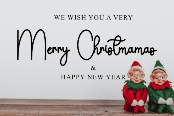 Christmas Handwriting Font PNG with transparent background - Preview 2