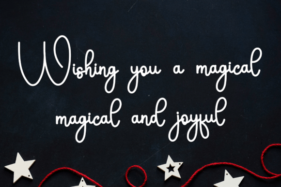Christmas Handwriting Font PNG with transparent background - Preview 3