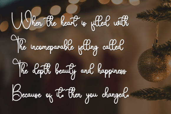 Christmas Handwriting Font PNG with transparent background - Preview 5
