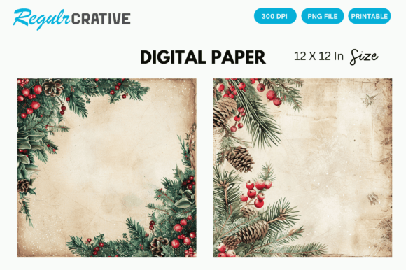 Christmas Vintage Background Images PNG